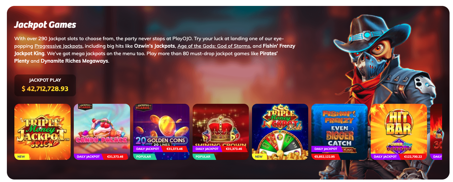 Playuzu jackpots
