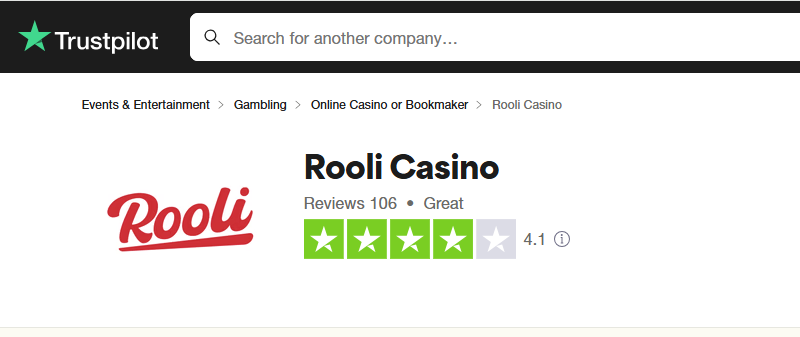 rooli casino on trustpilot